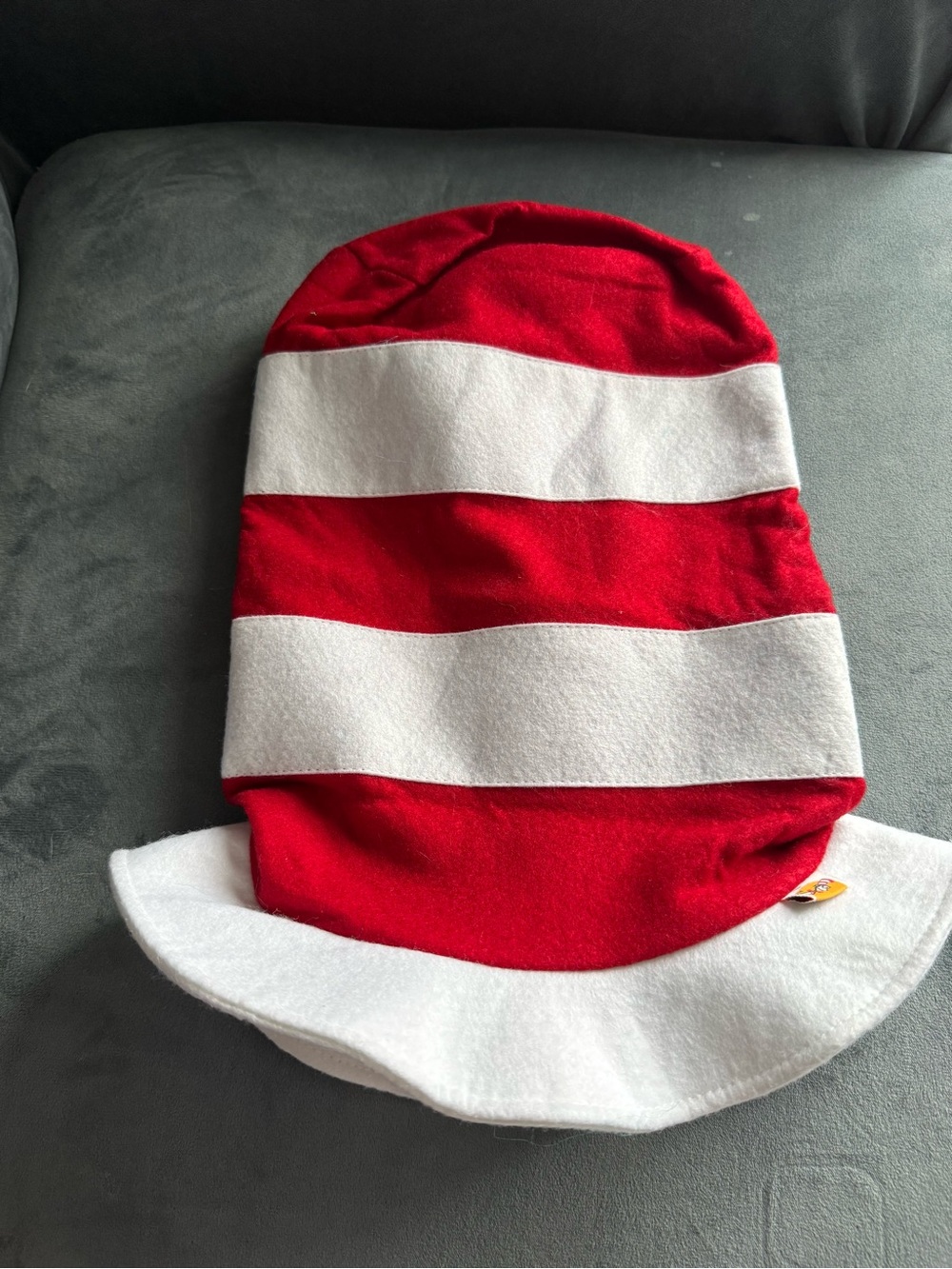 Cat in the Har Kids Red & White Striped Hat